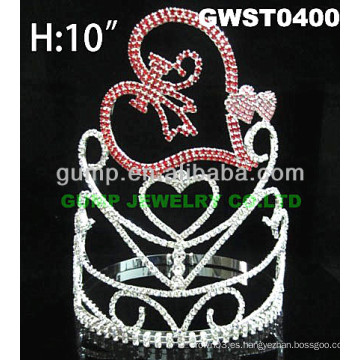 Corona de cristal de tiara de cristal -GWST0400